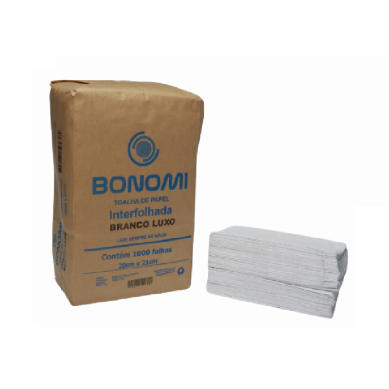 Papel Interfolhado Branco, Bonomi. Papel Interfolhado Branco, Bonomi.