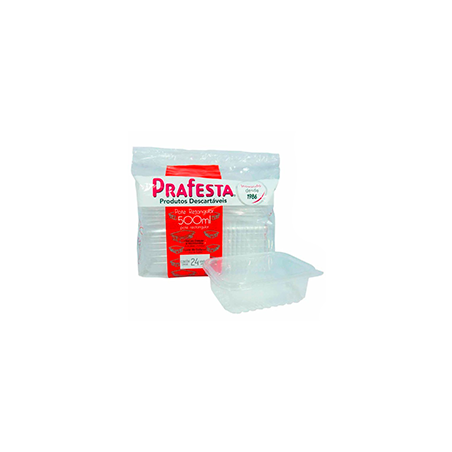 Pote Retangular PRAFESTA,500ml.