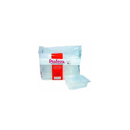 Pote Retangular PRAFESTA,1000ml.